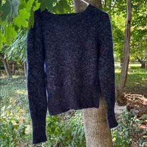 NAADAM Women's Crew Neck Sweater in Navy and Charcoal